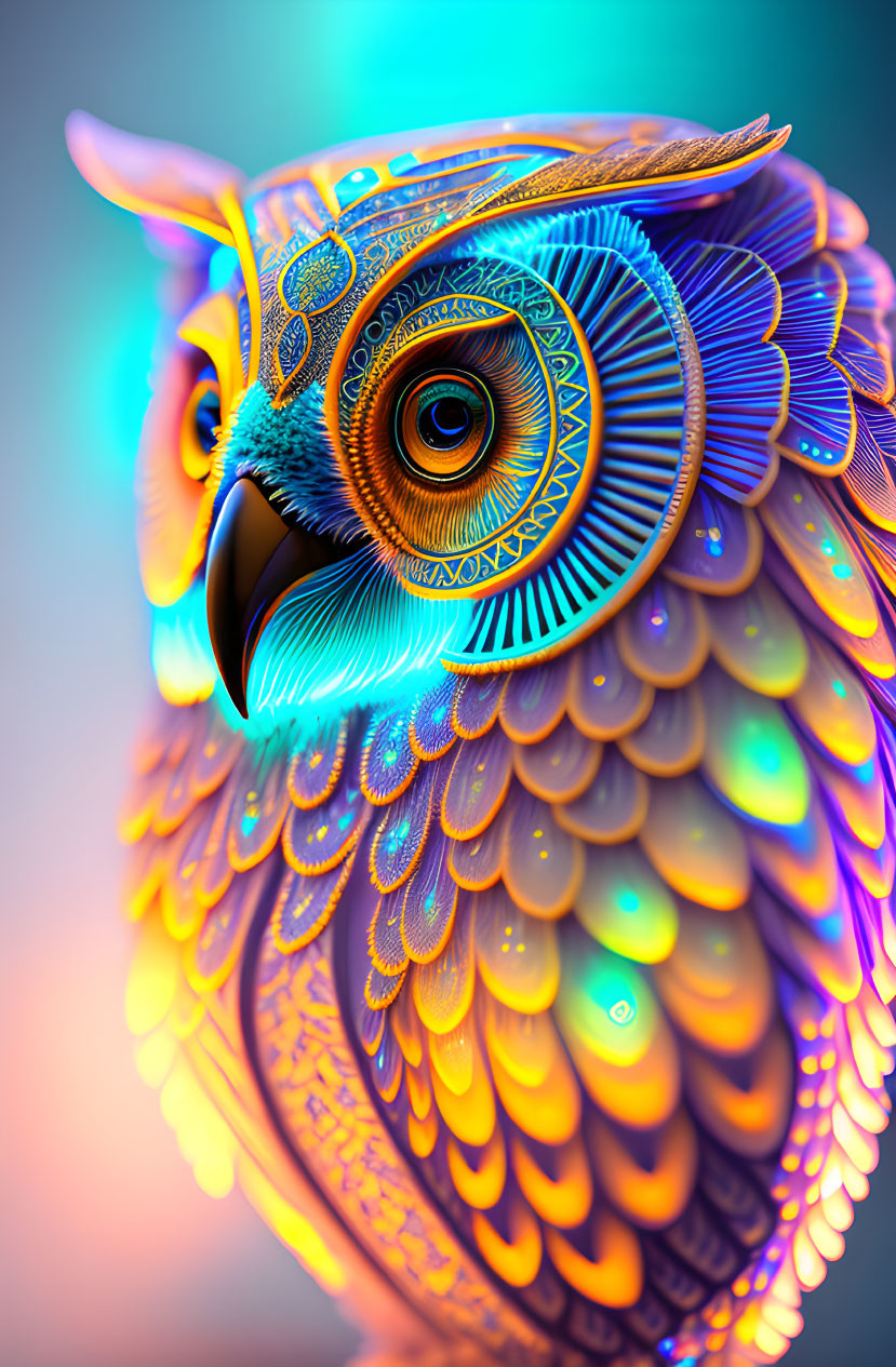 Neon Night Owl 