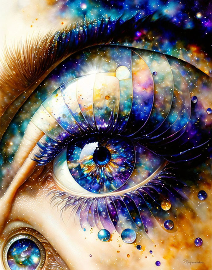 Galaxy in Eye
