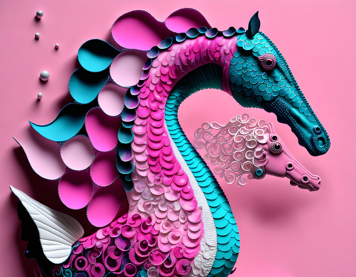 Seahorse in Pink