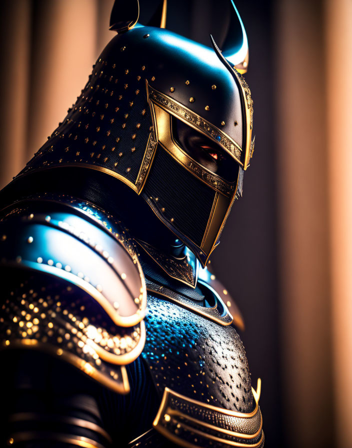 Detailed Close-Up of Intricately Designed Samurai Armor