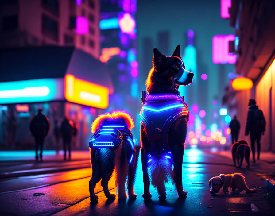 Dogs at Night