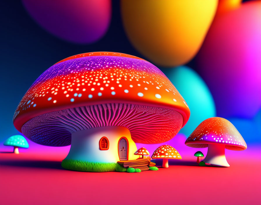 The Enchanted Miniature Mushroom Cottage