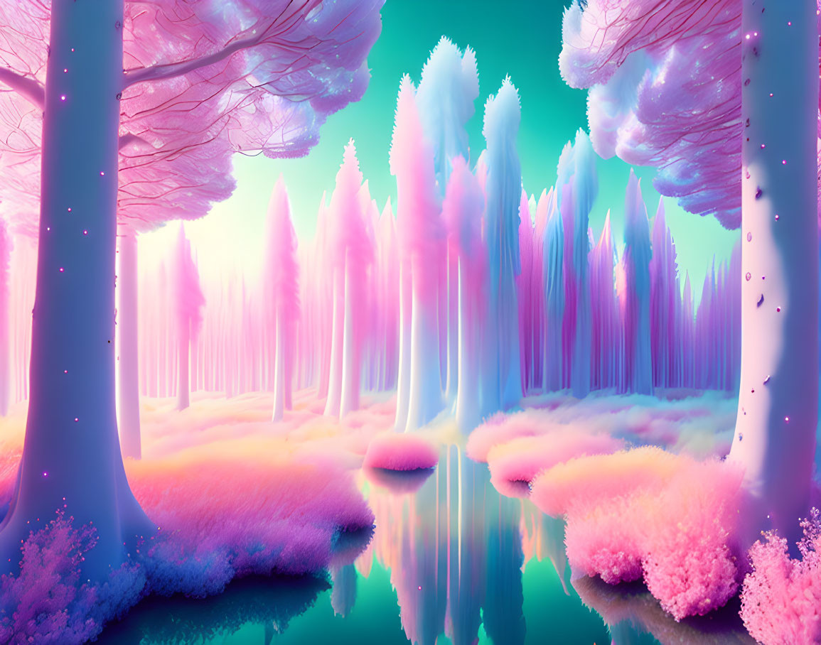 Pastel forest 