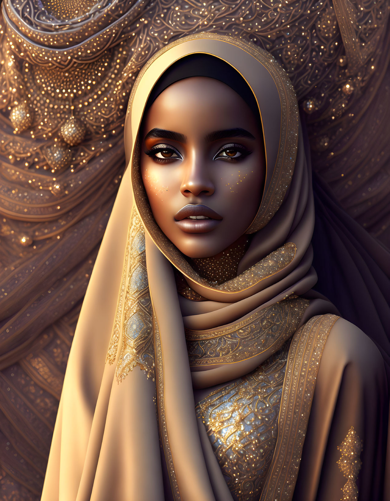 Black muslim girl