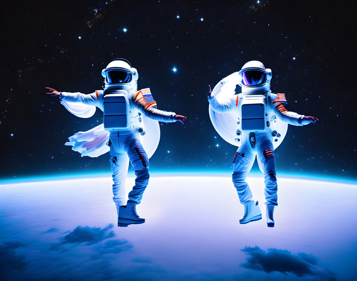 Lost Astronauts dancing in Space