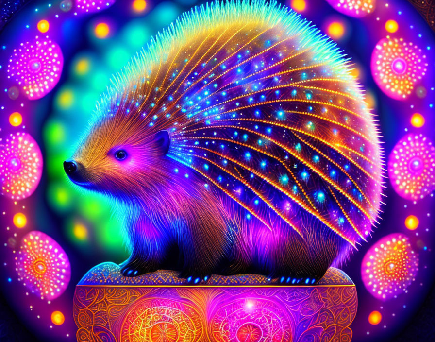 Glowing Beauty: The Bioluminescent Porcupine