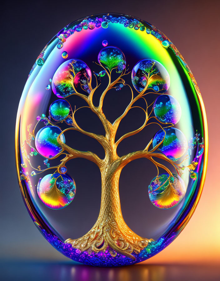 Tree of life in egg