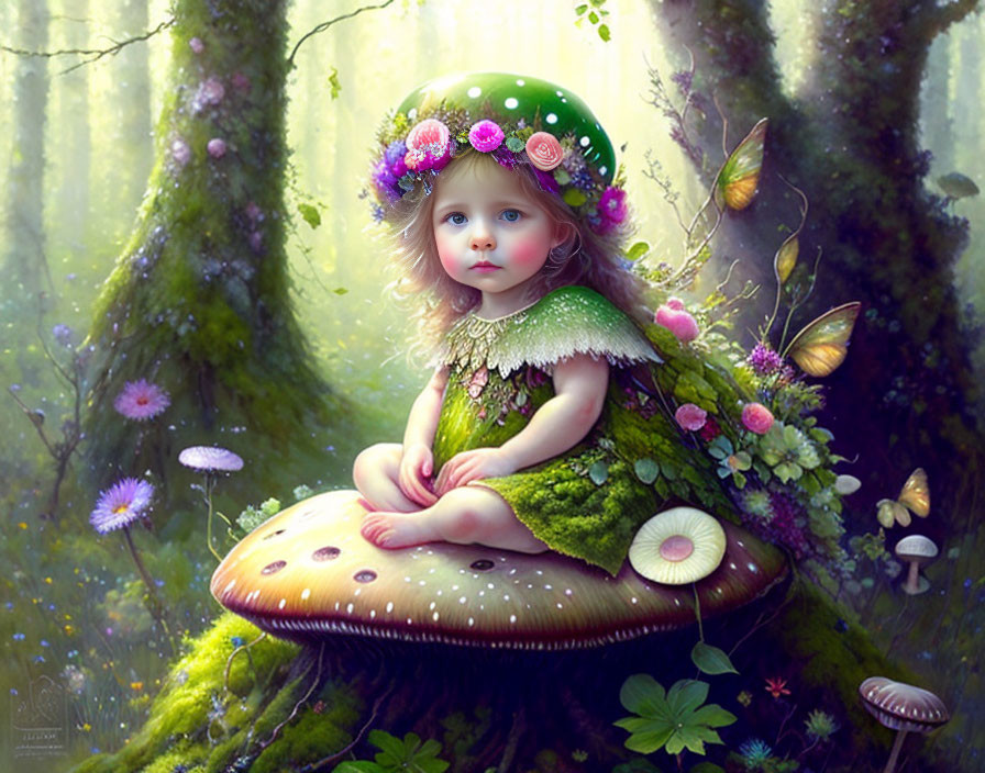 Forest fairy child