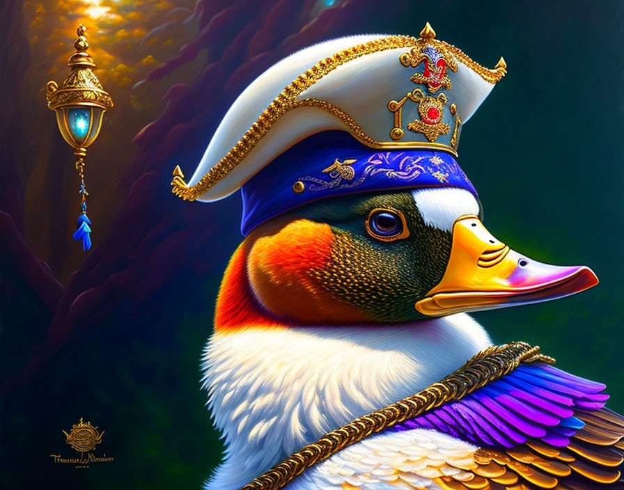 A classy pirate duck