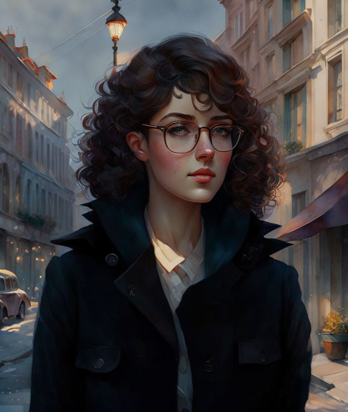 Girl with glasses 