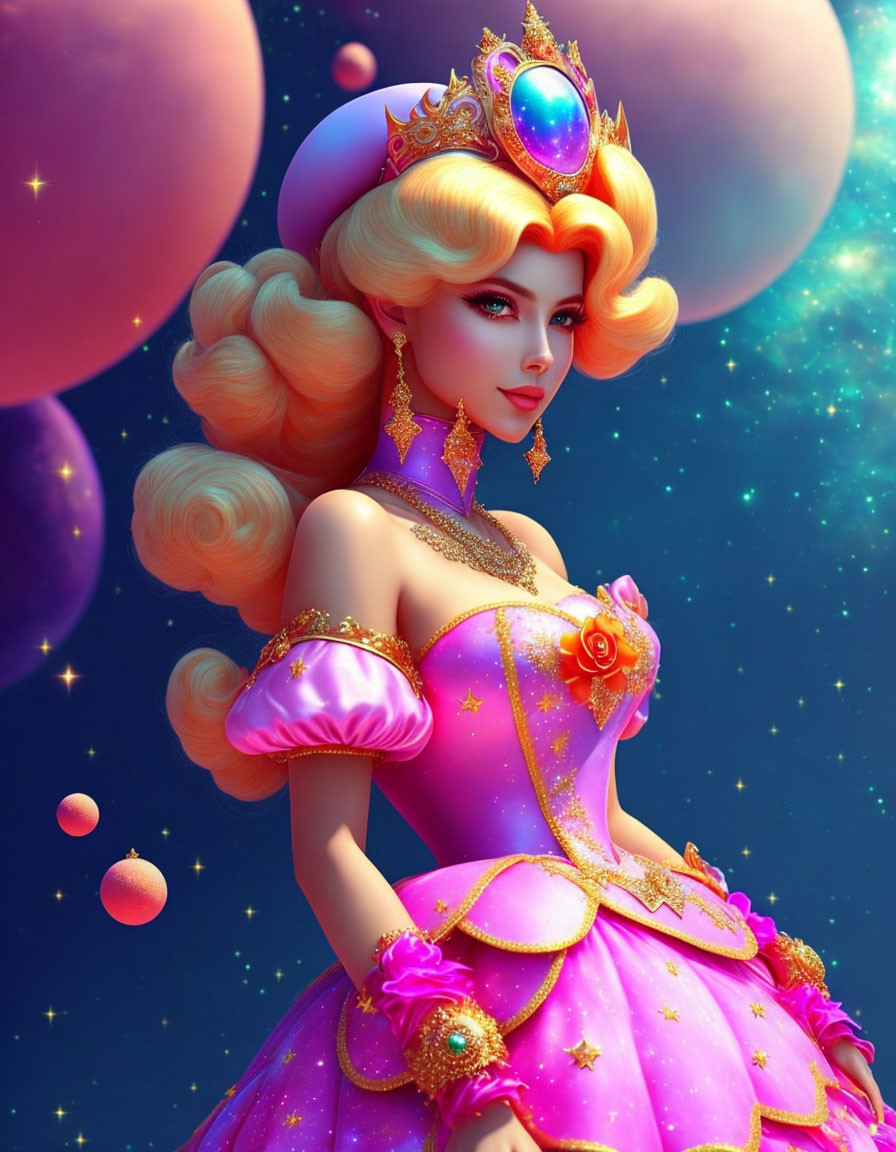 Princess Peach With Cosmic Jewel 