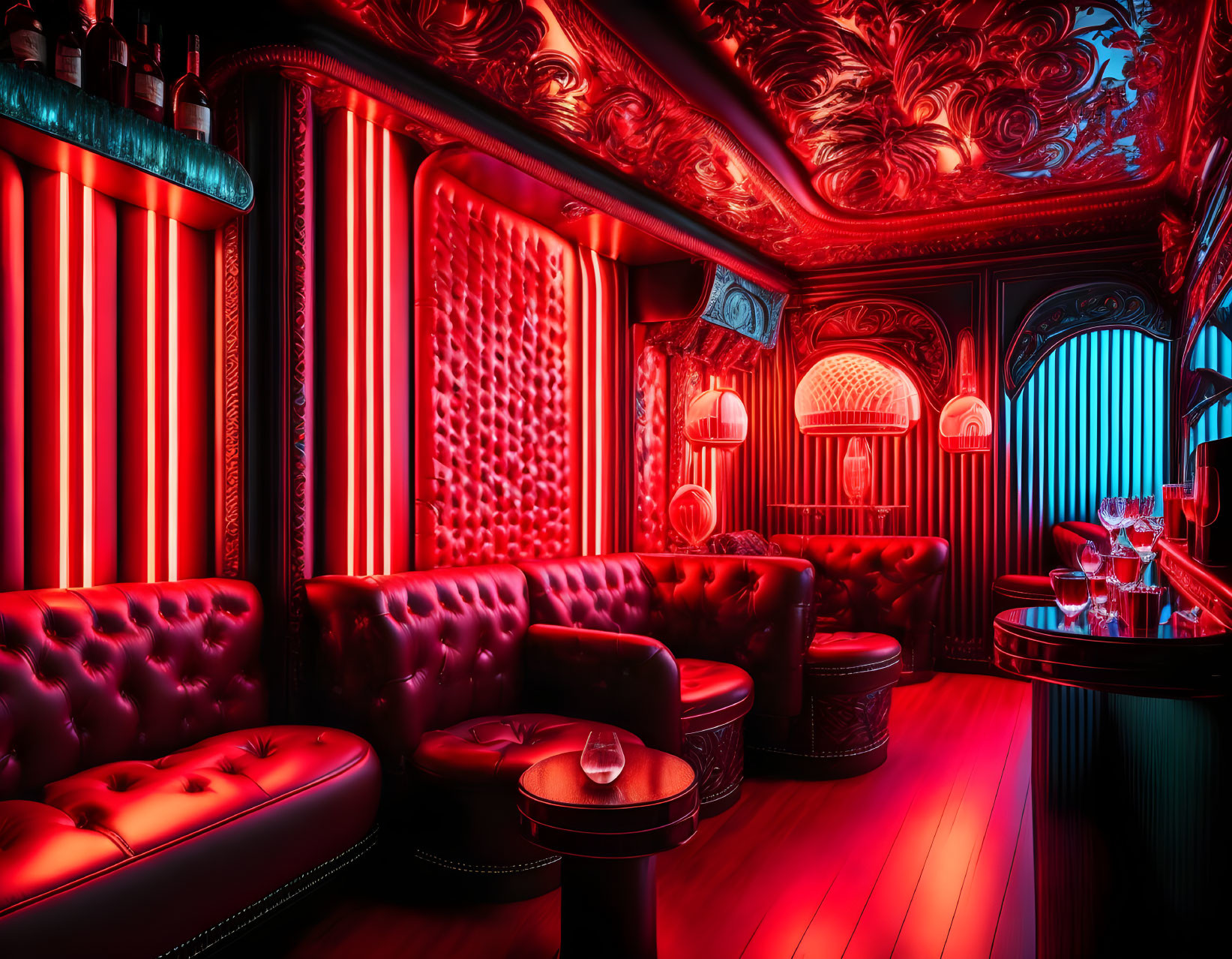 Red Neon Bar 4