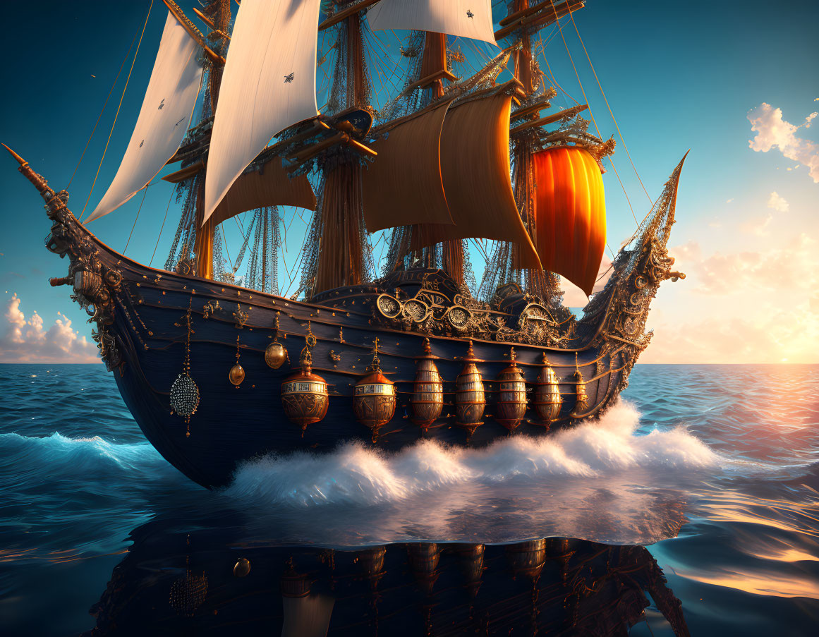 Asian pirate ship