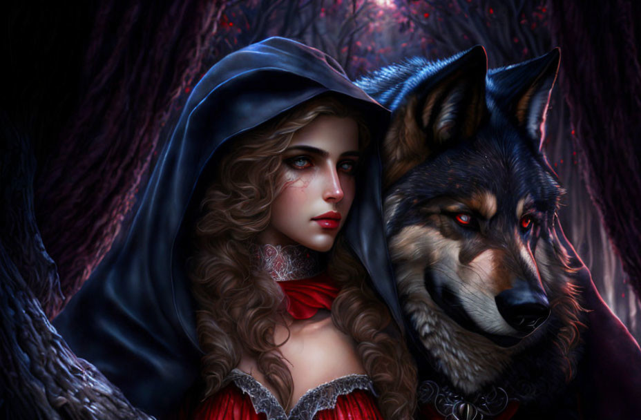 "Red" Riding Hood and the Big Wolf