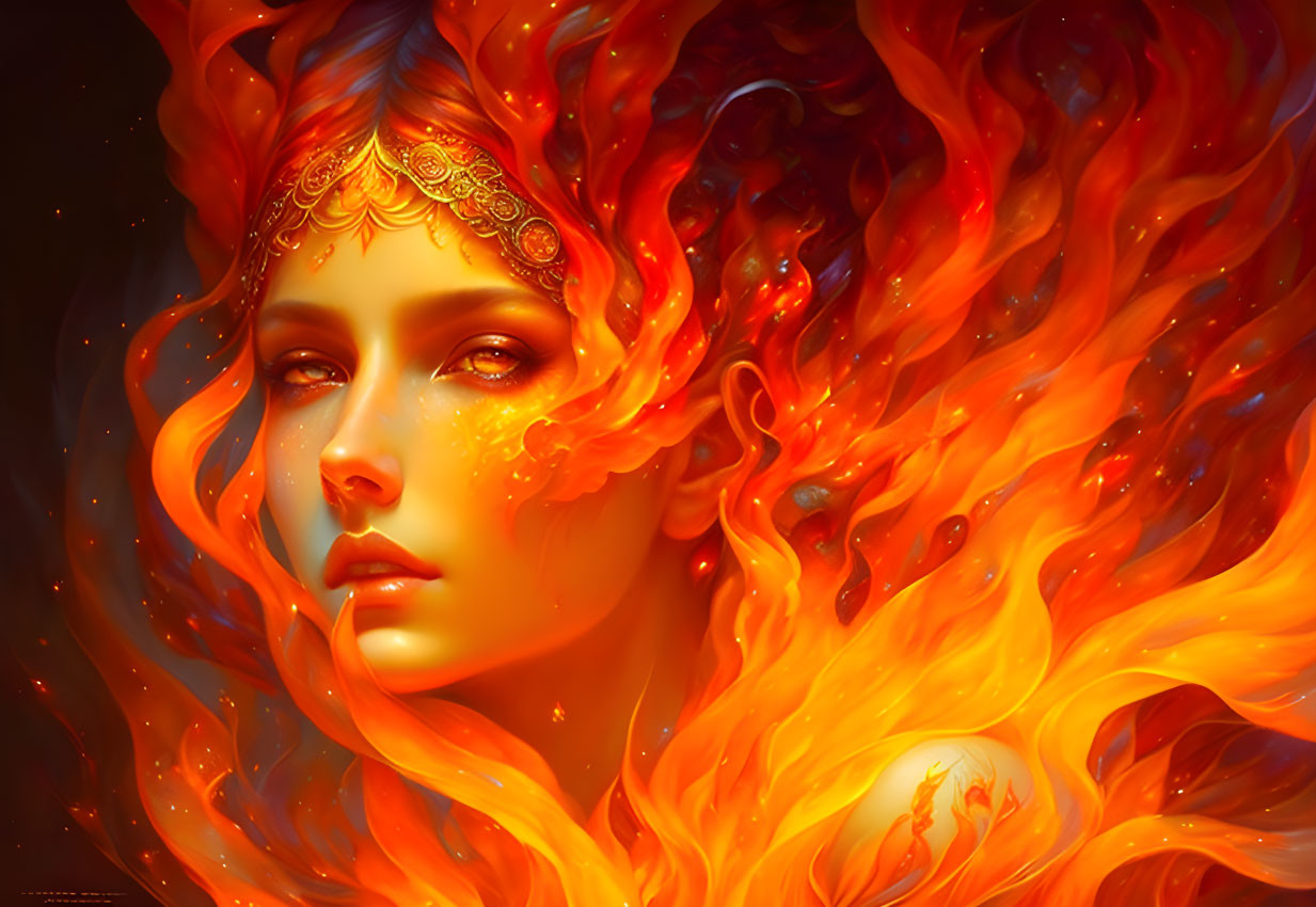fairy of fire and flames 