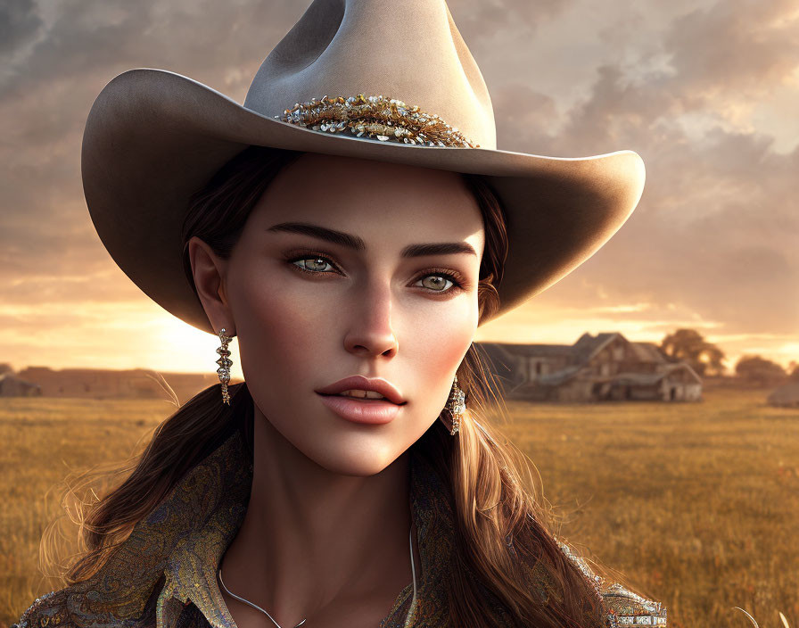  Beautiful cowgirl 