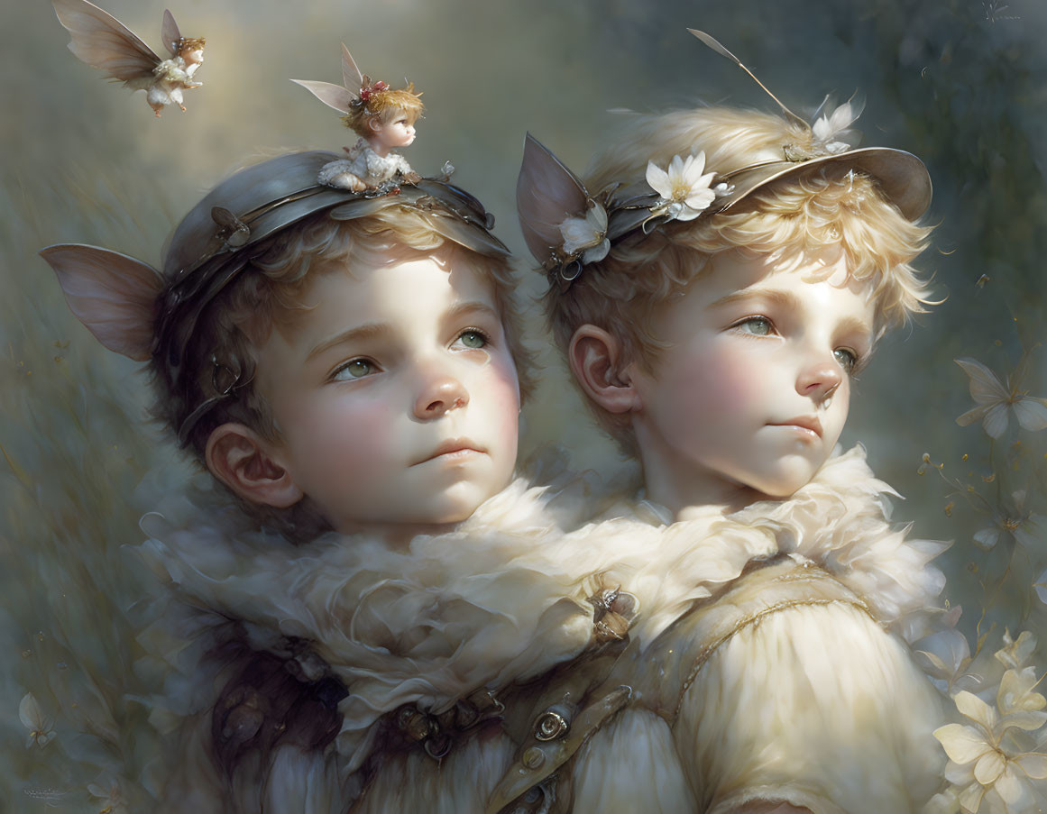 two boys and fairies