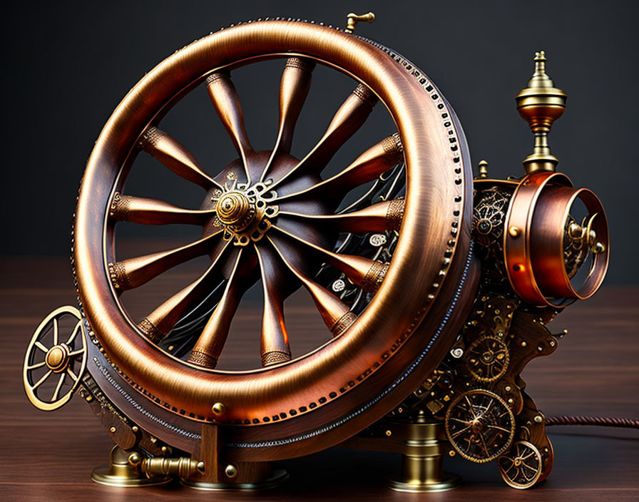 Steampunk spinning wheel 