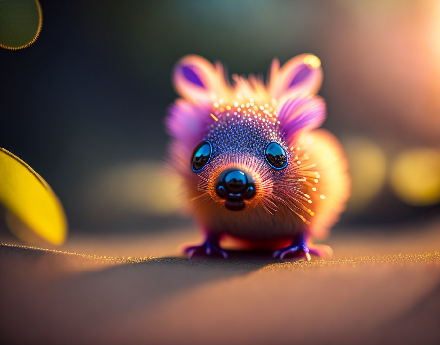 Vibrant digital illustration of cute, whimsical creature