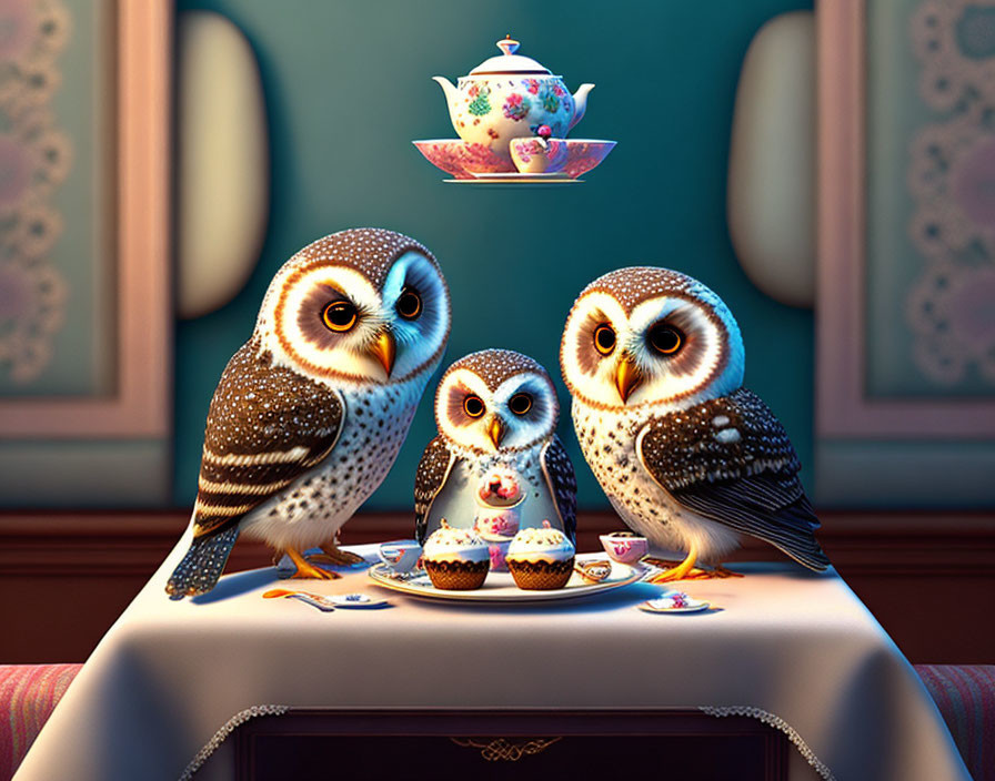 Owl Tea Party