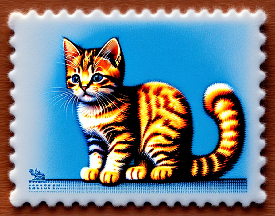 Cat on a Stamp