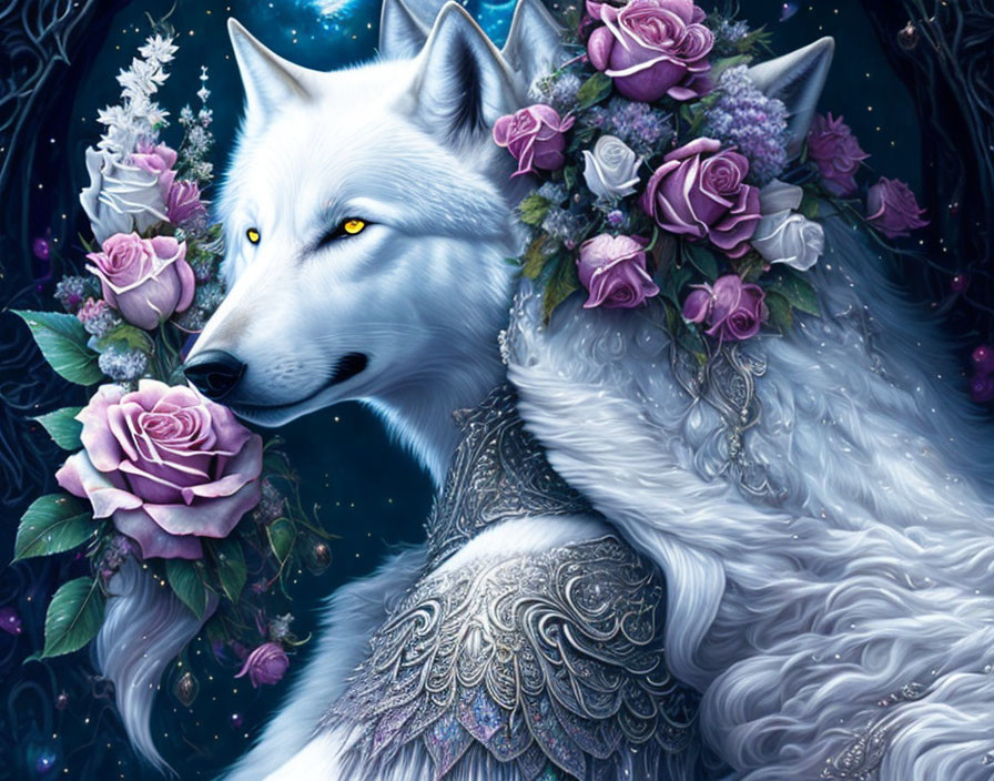 Farkas ,rózsával
