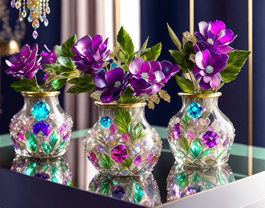 Csodaszép ékköves vázák