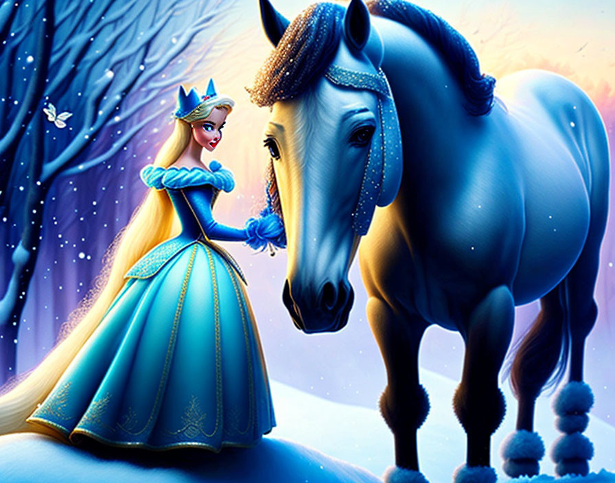Elsa és a kék ló