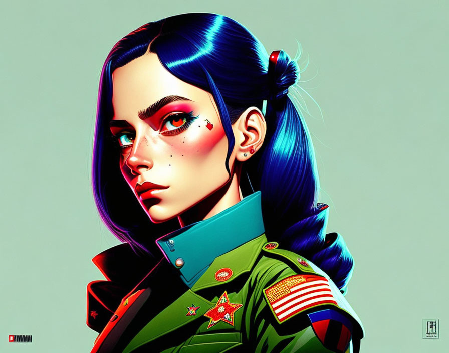 soldier woman