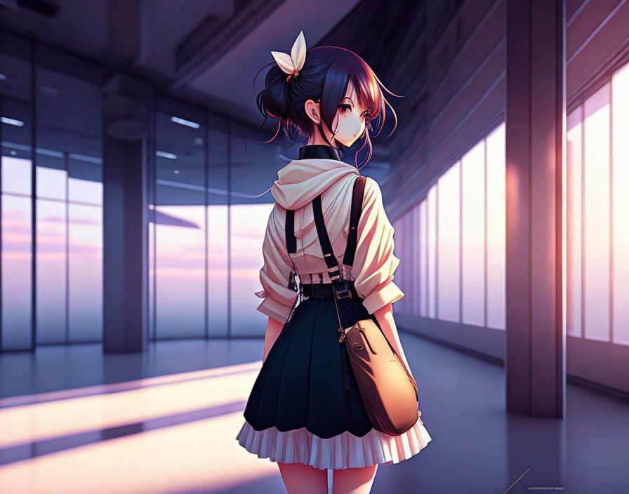 anime girl in other architectural spaces 2