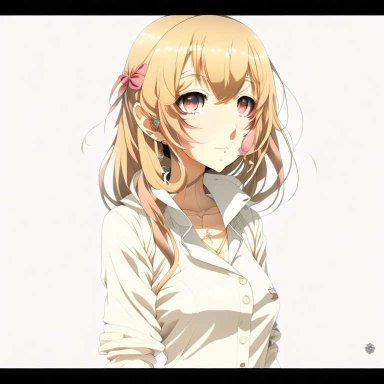 cute anime girl blonde