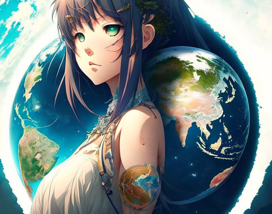 earth anime girl