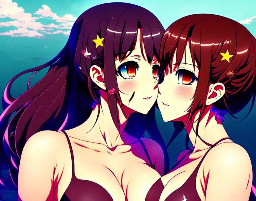 lesbian anime girls .____.