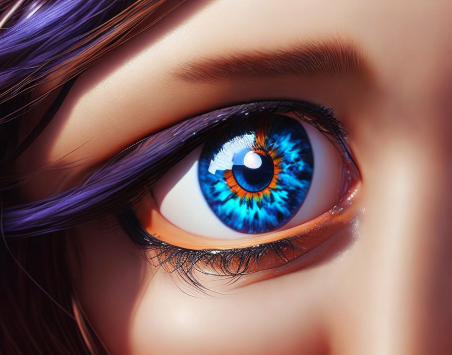 anime girl's eye