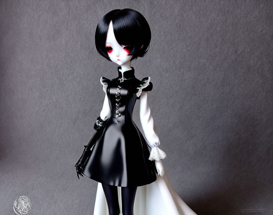 very dark and evil anime porcelaine girl