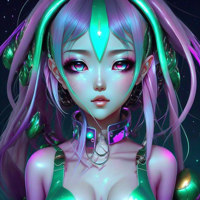 alien anime girl