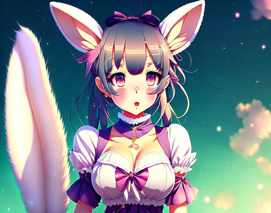 bunny anime girl cute