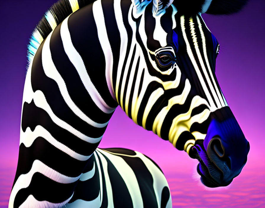 strange zebra