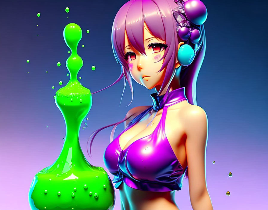  creating anime girl with slime