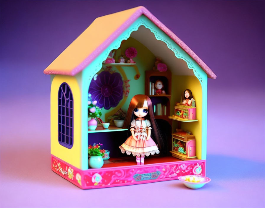 super cute anime porcelaine house dolls