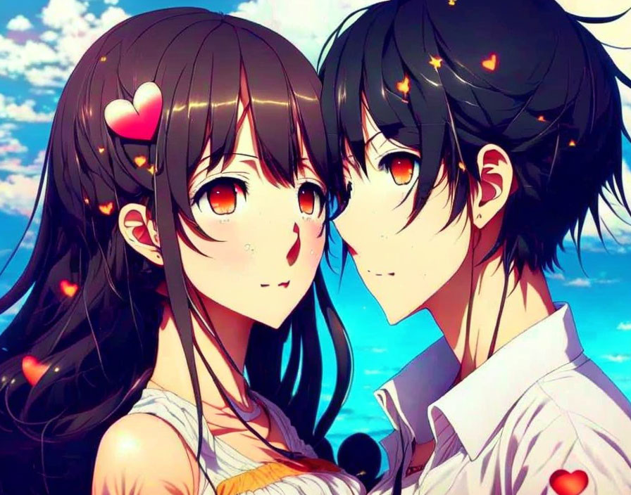 anime girl in love
