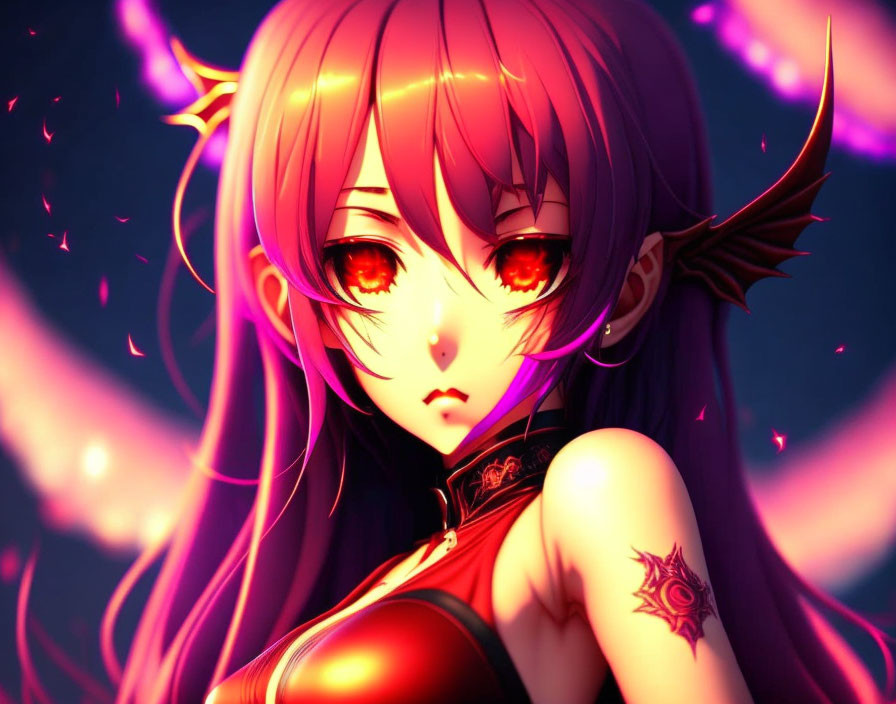 anime girl demonic hell