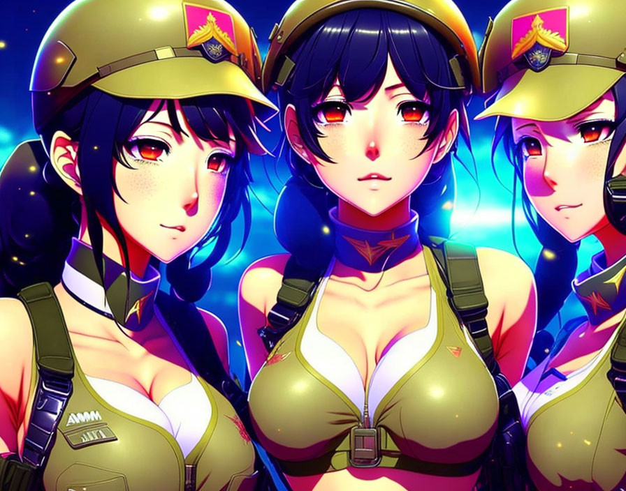 army anime girls