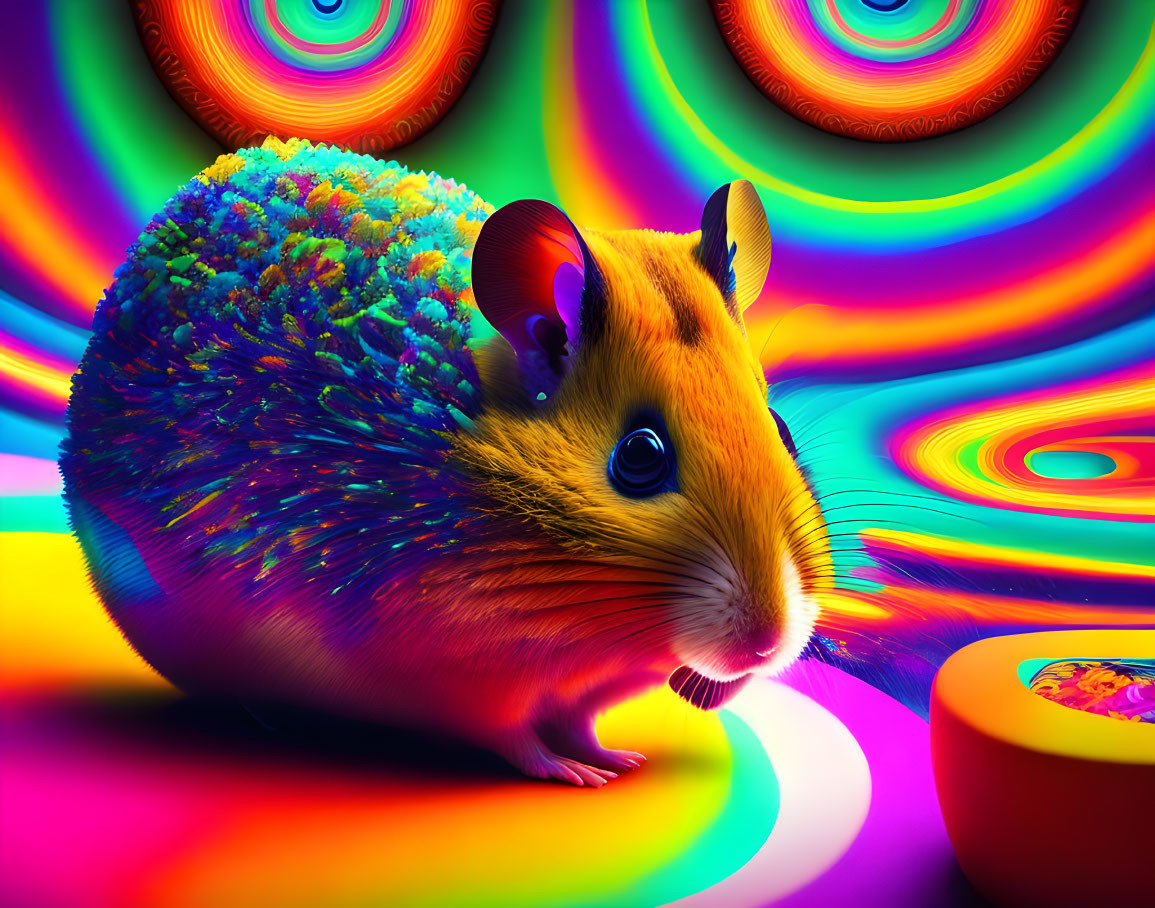 psychedelic hamster