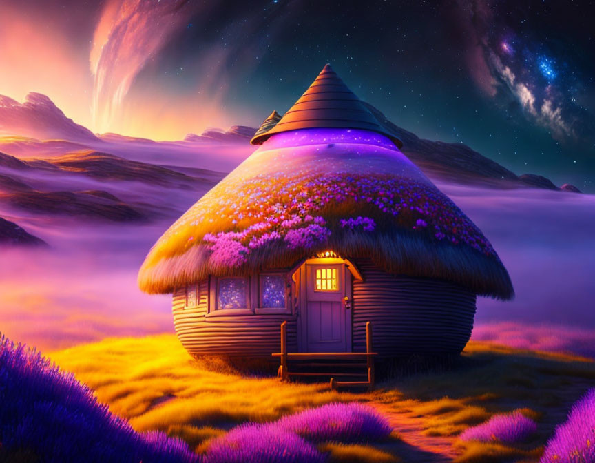 A hut between worlds