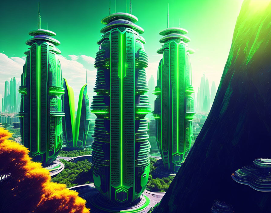 Green towers 