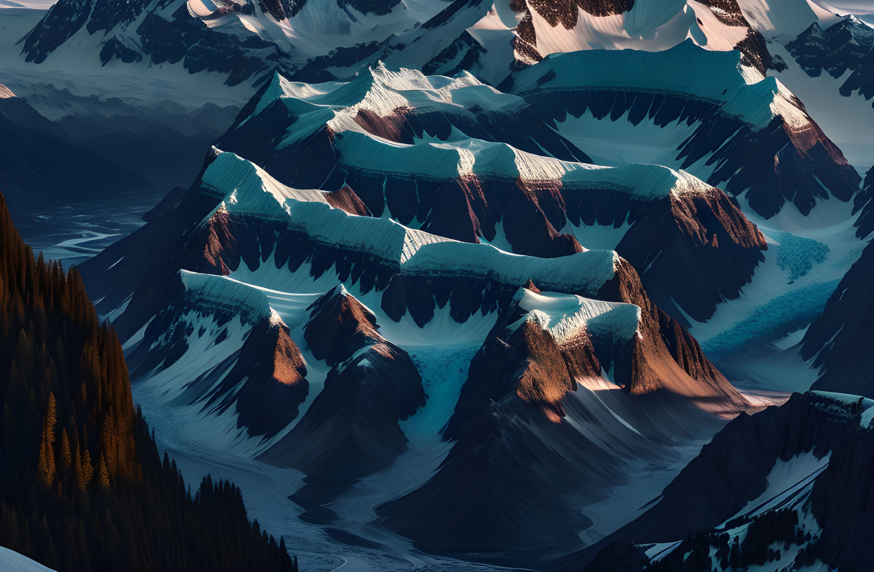 Glacier mountains