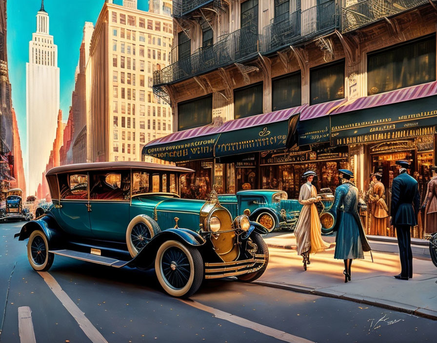 1920s New York street