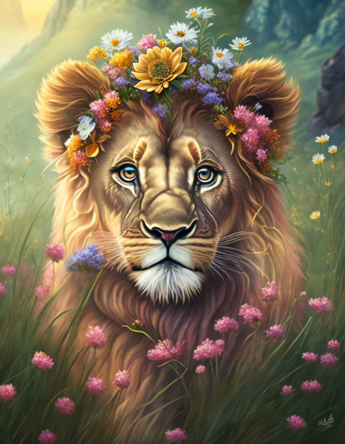 Beautiful lion