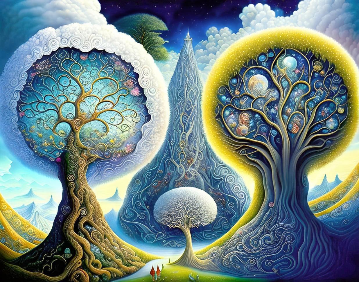 Trees of Life, Day and Night